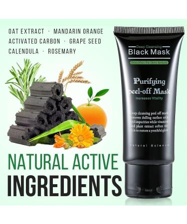 Black Head Remover Charcoal Peel Off Mask - Deep Cleansing Pore & Acne Treatment for All Skin Types - Buy Online on SooperMarket.com