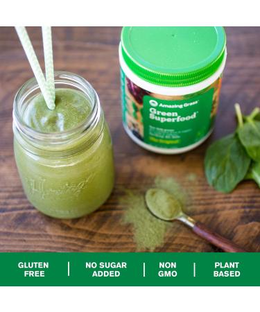 Amazing Grass Green Superfood Organic Powder with Wheat Grass and Greens Flavor: Original 30 Servings 8.5 Ounces 240 g (Pack of 1) - Buy Online on SooperMarket.com