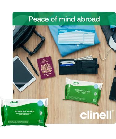 Clinell BCW84 Universal Cleaning and Disinfectant Wipes - 84 Wipes - Kills 99.99% of Germs - Multi Purpose - Pack of 1 - Buy Online on SooperMarket.com
