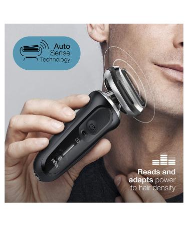 Braun Series 7 7075cc Electric Razor for Men - Waterproof Foil Shaver, Wet & Dry Shave with Beard Trimmer, Rechargeable - Includes Clean & Charge SmartCare Center and Leather Travel Case - Black - Buy Online on SooperMarket.com