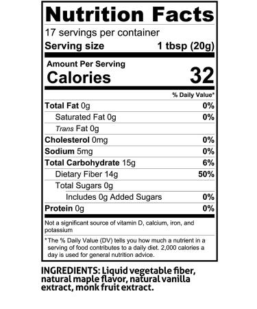 ChocZero Maple Vanilla Syrup - Sugar-Free, Low Carb, Gluten-Free | 12oz Bottle, Dessert & Breakfast Topping - Buy Online on SooperMarket.com