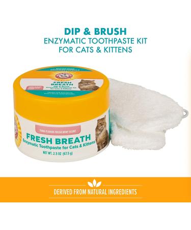 Arm & Hammer Enzymatic Toothpaste Kit for Pets - Dog & Cat Dental Care Set with Brush | Teeth Cleaning, Fresh Breath | Tuna Flavor - Buy Online on SooperMarket.com