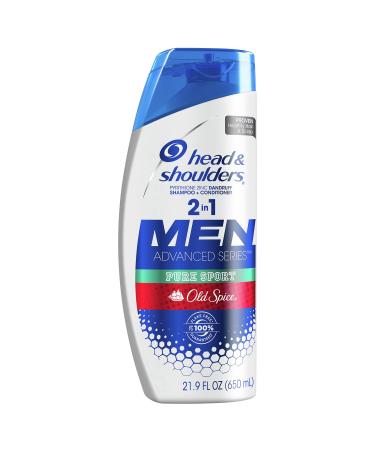 Head and Shoulders Old Spice Pure Sport Dandruff 2 in 1 Shampoo and Conditioner  21.9 fl oz