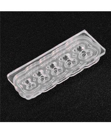 Demeras Silicone Mold Nail Art Nail Silicone Mold 14x10x1 Silicon Uv Nail Decoration Mold Nail Art Template Bear Pattern Decals Nail Diy Tools - Buy Online on SooperMarket.com