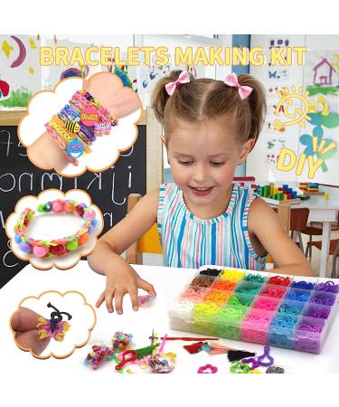 WIVOWI 5800+ Loom Bands Bracelets Making Kit - 24 Colors Premium Quality Rubber Bands Refill Kit for Kids DIY Gift - Buy Online on SooperMarket.com