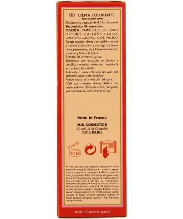 Henne Color Mahogany Henna Hair Colouring Cream 90ml - Natural Hair Dye - Buy Online on SooperMarket.com