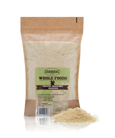 Chandra Whole Foods - Ground Almond Flour 1KG - Low-GI Almond Flour for Snack Making Smoothies Baking & Cooking - Gluten-Free Keto Almond Flour Rich in Protein & Vitamins
