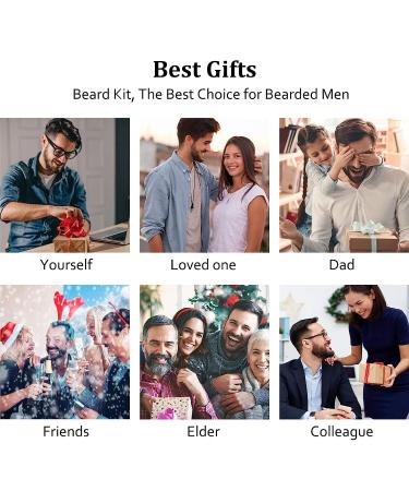Jurgen K Beard Grooming Kit for Men - Beard Oil, Balm, Brush, and Comb Set - Buy Online on SooperMarket.com