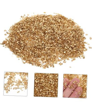 WOONEKY 1 Glass in Bulk DIY Crafts Bulk Epoxy Resin Mini Wooden Decorations Vintage Glass Vintage Bud Irregular Glass Glitter Manicure Fillers Bulk Chips Accessories Nail 0.5X0.3cm Golden - Buy Online on SooperMarket.com
