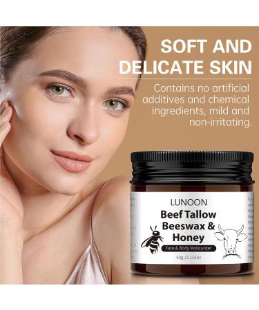 Face Repair & Body Moisturizer Cream - Beef Tallow Beeswax & Honey for Dry Skin Repair | Firming & Even Skin | 2.11 Oz - Buy Online on SooperMarket.com