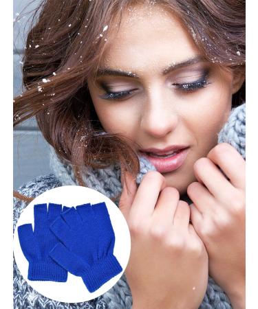 Bememo 4 Pairs Fingerless Gloves - Half Finger Mittens for Kids - Knitted Winter Typing Gloves - Solid Color Set 2 - Ideal for Boys & Girls - International Shipping Available - Buy Online on SooperMarket.com