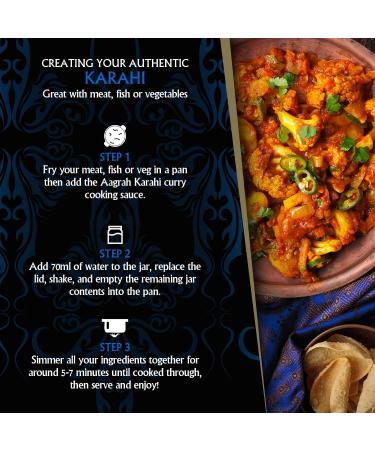 Aagrah Karahi Tarka Indian Curry Cooking Sauce - Medium Mild - 1.2kg Catering Tub - Buy Online on SooperMarket.com