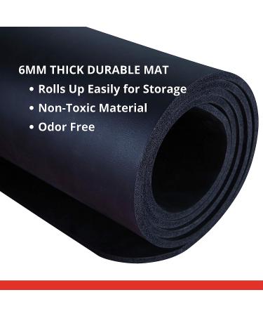 Finer Form Over-Sized Exercise Equipment Floor Mat for Home Gym - Ideal for Weight Benches, Treadmill, Exercise Bikes, Elliptical, Yoga, HIIT, and Cardio - Works on Floor and Carpet - Buy Online on SooperMarket.com
