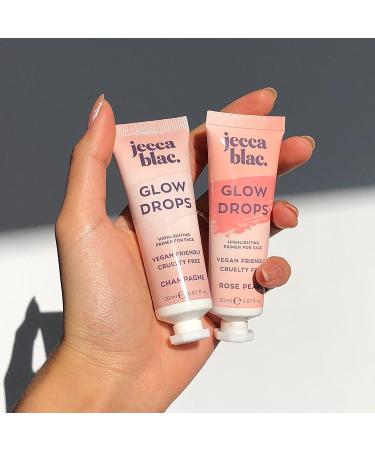 Jecca Blac Glow Drops Skin Primer - Vegan & Cruelty Free, Lightweight Formula for Longlasting Base Makeup - Rose Pearl - Buy Online on SooperMarket.com