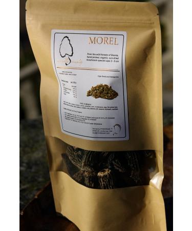 Morel Mushrooms Popular Choice CAPS (2-6 cm) - no Tails - Hand Picked Sun-Dried (30 gr) 30.0 grams - Buy Online on SooperMarket.com