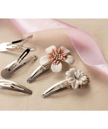 100-Pack Silver Snap Clips for Hair Styling - No Slip Metal Barrettes for Women, Girls, Toddlers - Salon Quality Hair Pins for Art, Crafts, DIY Projects - 1.9 x 0.5 Inches - Buy Online on SooperMarket.com