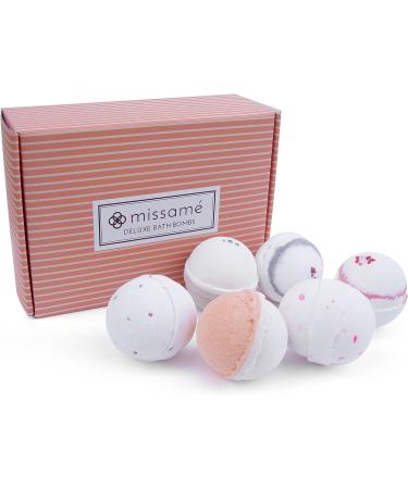 6 Large Relaxing Bath Bombs Gift Set with All-Natural Organic Ingredients - Made in USA for Home Spa Experience and Skin Soothing - Buy Online on SooperMarket.com