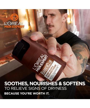 L'Or al Men Expert Barber Club Short Beard and Face Soothing Moisturiser Non-Greasy Paraben Free 50ml - Buy Online on SooperMarket.com
