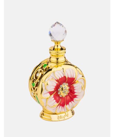 SWISS ARABIAN Layali Rouge For Women - Floral, Fruity Gourmand Concentrated Perfume Oil - Luxury Fragrance From Dubai - Long Lasting Artisan Perfume With Notes Of Papaya, Peach, And Coconut - 0.5 Oz
