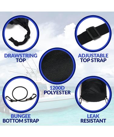Port City Creations Boat Trash Bag - Portable Outdoor Mesh Bag for Boat, Kayak & Camper (Black) - Buy Online on SooperMarket.com