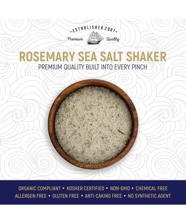 Caravel Gourmet Rosemary Sea Salt Shaker - All Natural 6 Ounce Gourmet Sea Salt - Buy Online on SooperMarket.com