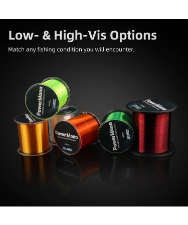 RUNCL PowerMono Monofilament Fishing Line 300yds - Ultimate Strength, Shock Absorber, Knot Friendly - Yellow, 5LB (2.3kg), 0.18mm - Low & High-Vis Options - Buy Online on SooperMarket.com