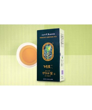 Buy Percent Ashitaba Tea - 40 Tea Bags (1.41 oz) | Herbal Wellness & Antioxidant Benefits - Buy Online on SooperMarket.com