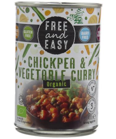 Free & Easy Organic Chick Pea and Vegetable Curry 400 g