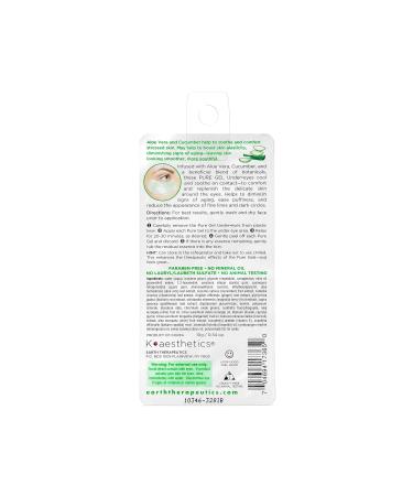 Earth Therapeutics Pure Gel Under-Eye Masks - Aloe Vera - Revitalize & Hydrate - 1 Pair - International Shipping Available - Buy Online on SooperMarket.com