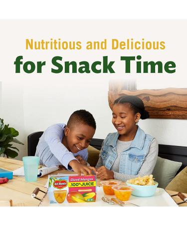 Del Monte Diced Mangoes Fruit Cups 4.4oz (Pack of 24) - Delicious and Convenient Snack Option - Buy Online on SooperMarket.com