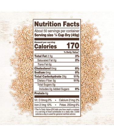 Roland Foods White Quinoa 5 lb - Pre-washed Specialty Imported Food - Buy Online on SooperMarket.com