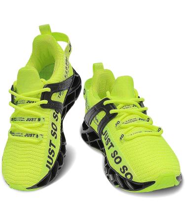 louheve Kids Breathable Fashion Sneakers | Boys Girls Running Shoes | Green Tennis Shoes for Kids 4 Big Kid - Buy Online on SooperMarket.com
