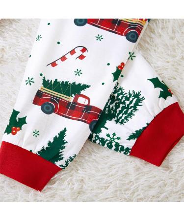 PatPat Family Matching Christmas Pajamas - Xmas Tree & Car Print Set, Baby 3-6 Months, Multi-color - Buy Online on SooperMarket.com