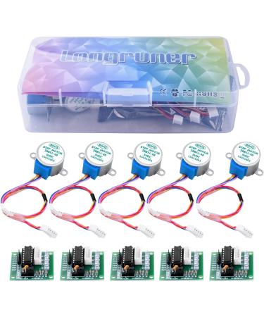 Longruner 5X Geared Stepper Motor 28BYJ-48 with ULN2003 Driver Board for ArduinoIDE - Buy Online on SooperMarket.com