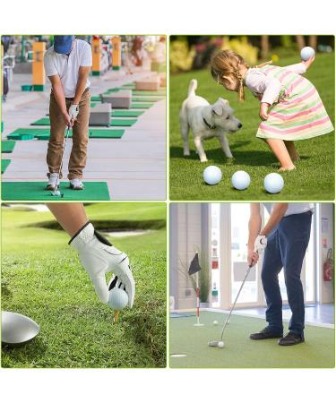 200 Pcs Plastic Practice Golf Balls with Limited Flight for Indoor & Outdoor Training - Includes 2 Mesh Golf Ball Bags | Home Backyard & Driving Range Practice - Buy Online on SooperMarket.com