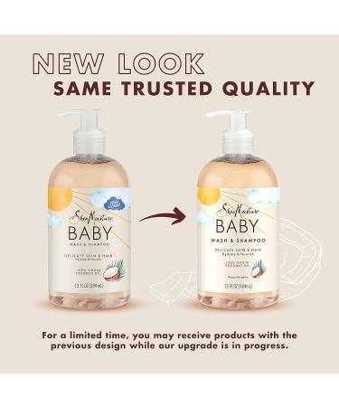 Buy Shea Moisture 100% Virgin Coconut Oil Baby Wash & Shampoo - Gentle Nourishing & Natural | International Shipping Available - Buy Online on SooperMarket.com