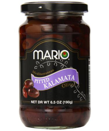 Mario Camacho Foods Pitted Kalamata Mediterranean Olives, 6.50 Ounce