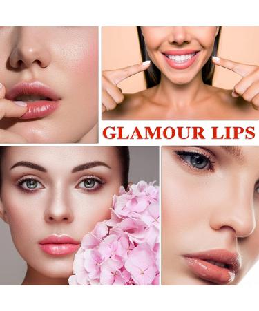 Crystal Jelly Flower Lipstick Set Long Lasting Color Changing Lip Balm with Nutritious Formula, Kawaii Makeup Clear Lipstick with Flower Inside - 2PCS - Buy Online on SooperMarket.com