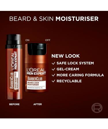 L'Or al Men Expert Barber Club Short Beard and Face Soothing Moisturiser Non-Greasy Paraben Free 50ml - Buy Online on SooperMarket.com
