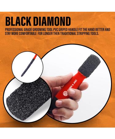 FLAMIA & JABZ Stripping Metal Stone Diamond Edged for Dogs Cats & Pets with Plastic Grip (2 Piece Pack of Coarse & Fine) - Buy Online on SooperMarket.com