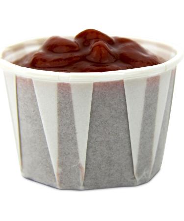 500 Pack 1.25 oz Treated Paper Souffle Portion Cups - White Disposable Cups for Condiments, Samples, Jello Shots, Sauce - Ideal for Measuring - Eco-Friendly Option - Buy Online on SooperMarket.com