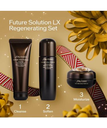 Shiseido Future Solution LX Regenerating Set | Eye & Lip Cream Cleansing Foam & Softener | $230 Value - Shop Internationally - Buy Online on SooperMarket.com
