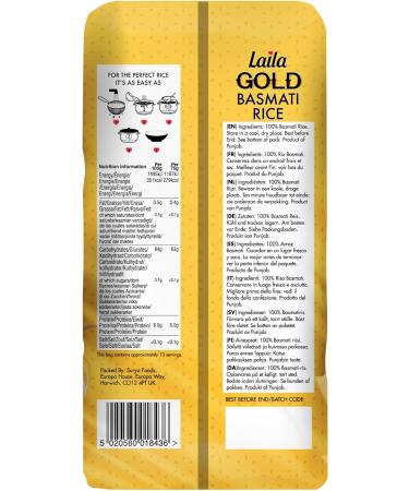 LAILA Gold Basmati Rice(Brick Pack) 10x1Kg White - Buy Online on SooperMarket.com