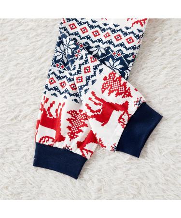 PatPat Reindeer & Snowflake Family Christmas PJs Set - Kids 6-7 Years Bluewhite - Buy Online on SooperMarket.com