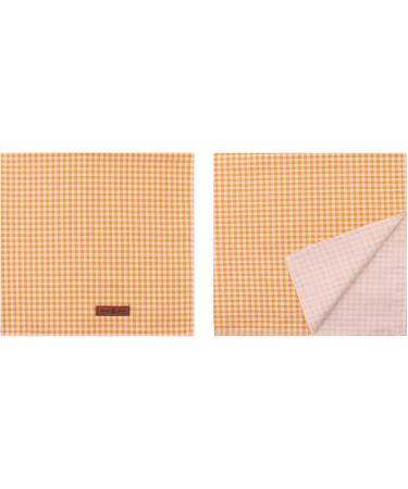 Lionet Paws Dog Bandana Headscarves - Triangle Scarf Yellow & White Checked LL | Stylish Pet Accessory for All Breeds - Buy Online on SooperMarket.com