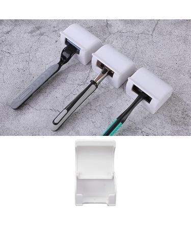 Self-Adhesive Plastic Razor Holder with Cover | Double-Sided Shower & Kitchen Hanger | Best Bathroom Organization - Buy Online on SooperMarket.com