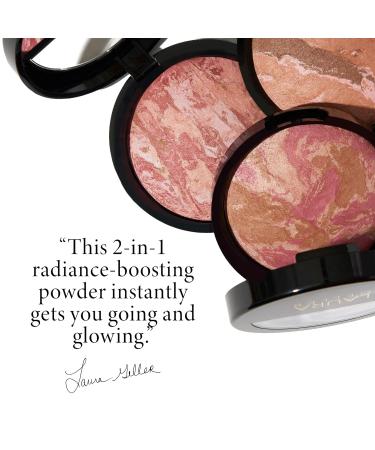 LAURA GELLER NEW YORK Baked Blush-n-Bronze 2-in-1 Bronzer Blush Apricot Bronze with Angled Kabuki Brush - Buy Online on SooperMarket.com