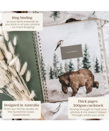 Unisex Baby Memory Book | Minimalist First Year Keepsake | Baby Milestones Scrapbook | Gender-Neutral Journal | Peachly - Buy Online on SooperMarket.com