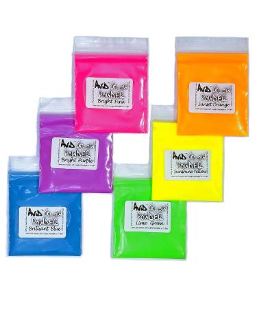 Glow Powder Pigment Variety - 6 Colors Fluorescent Pack for Resin, Slime, Nail Polish - 3.2oz/90g Total | Glow in The Dark Pigment Powder - Strontium Aluminate 6 Pack - Buy Online on SooperMarket.com