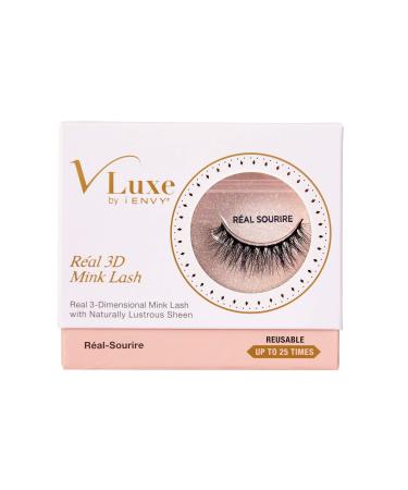 VLuxe by i ENVY Real 3D Mink Lash Eyelash Real Sourire VLER05 Naturally lustrous sheen  Reusable